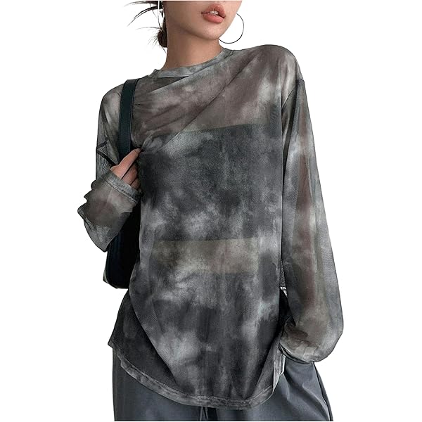【Oblada】SHEER LONG SLEEVE TEE CROP-F123ST7803-